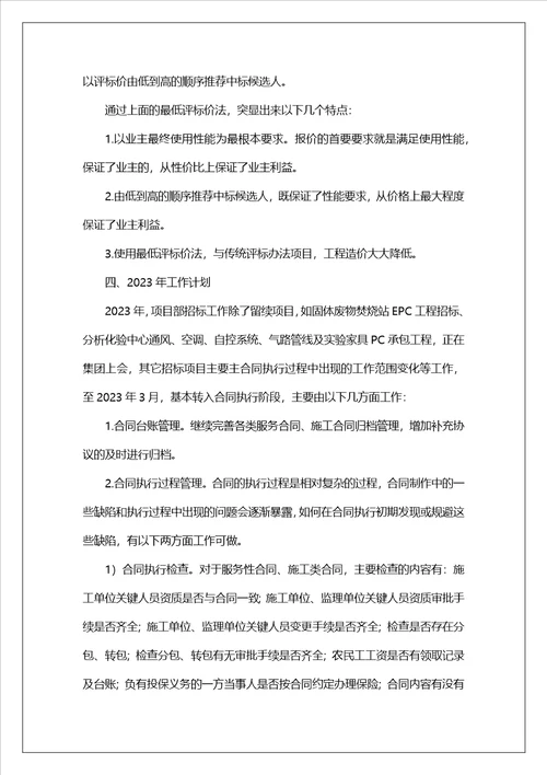 公司商务工作总结与计划