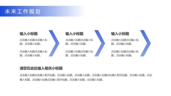 商务蓝竞聘述职报告总结通用PPT模板