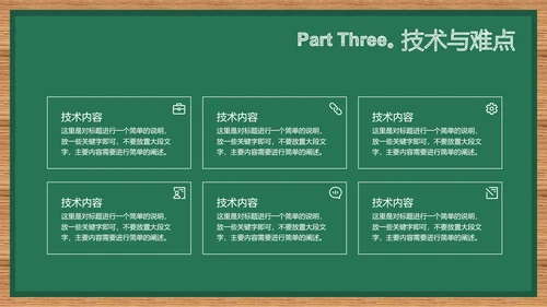 绿色简约黑板风教育教学通用PPT演示模板