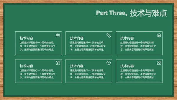 绿色简约黑板风教育教学通用PPT演示模板
