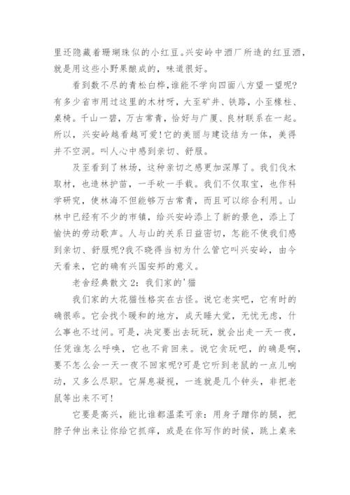 老舍的经典散文.docx