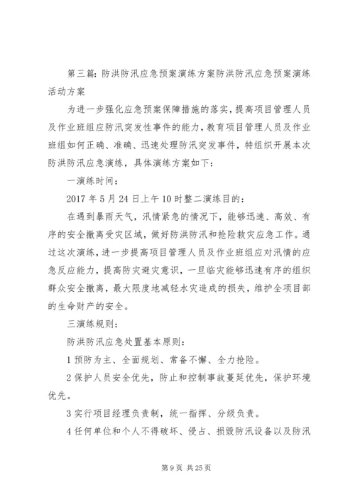 防洪防汛应急预案演练活动方案.docx