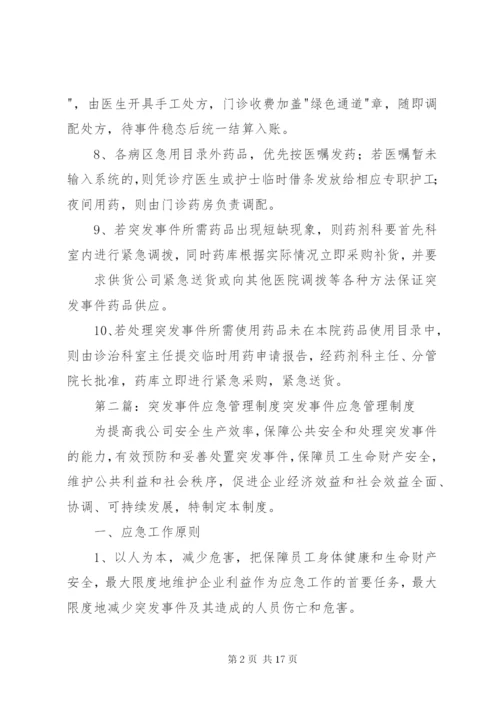 突发事件药品应急管理制度.docx