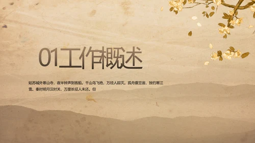 古香古色中医科年终总结报告动态PPT模板