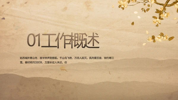古香古色中医科年终总结报告动态PPT模板