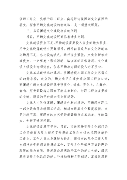 新形势下对加强新疆兵团团场文化建设的思考.docx