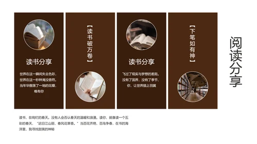 读书分享阅读者通用PPT模板