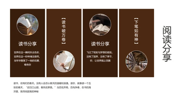 读书分享阅读者通用PPT模板