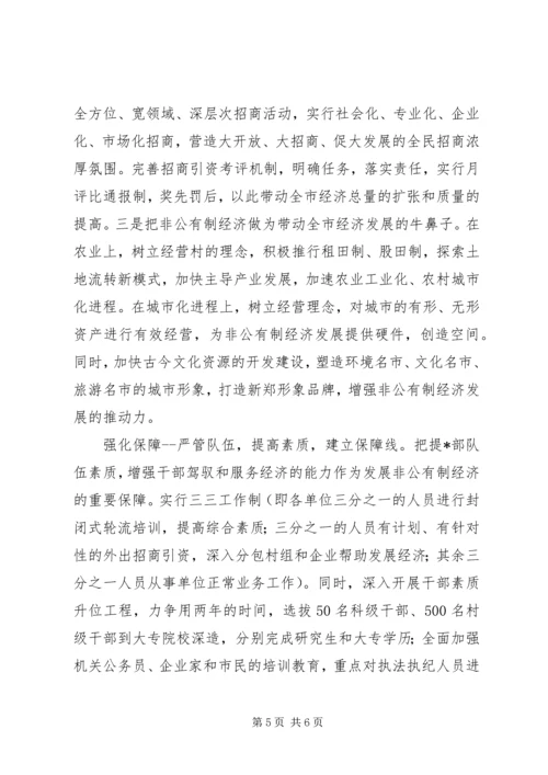 关于全县非公有制经济运行情况的调查与分析.docx