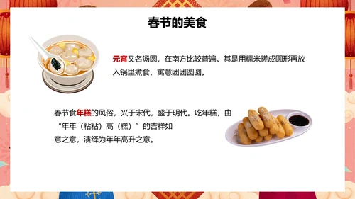 新年春节文化春节习俗介绍ppt模板
