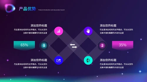 时尚酷炫科技感北极光产品发布会新品发布会品牌发布会ppt模板