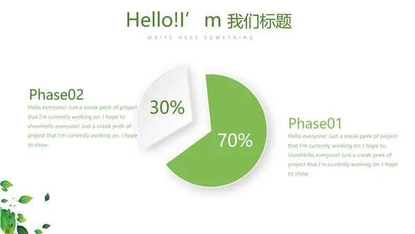 绿色小清新春季护肤宣传动态PPT