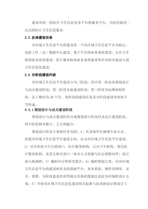 区域卫生信息平台-信息资源规划和数据库建设方案.docx