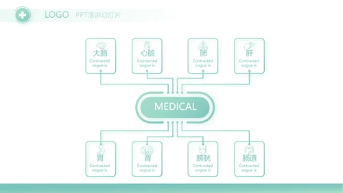 蓝色简约医院科主任述职报告动态PPT
