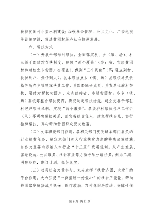 关于扶贫攻坚实施意见.docx