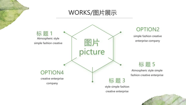 时尚创意个人作品集作品展示ppt动态模板