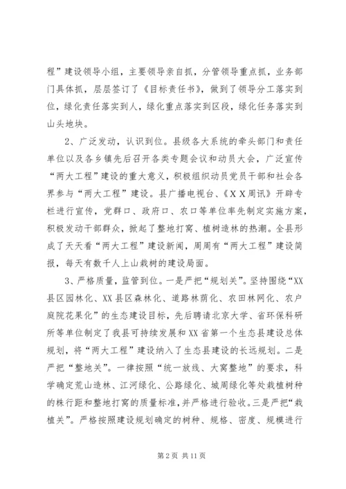 县城周绿化和绿色通道建设工作会讲话.docx