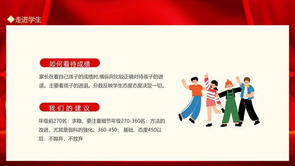 中考百日誓师班会高考考生家长会PPT模板