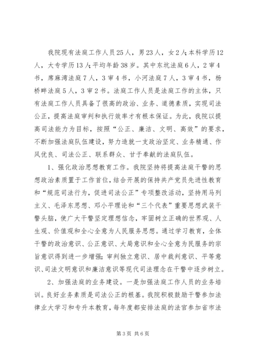 人民法庭检查汇报.docx