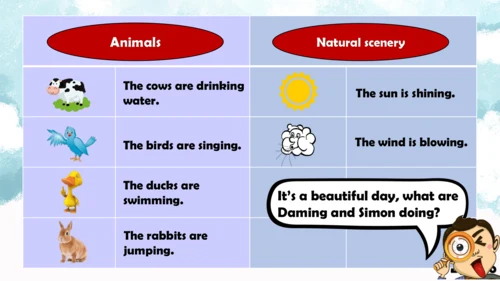 Module3 Unit2 The cows are drinking water 课件(共31张P