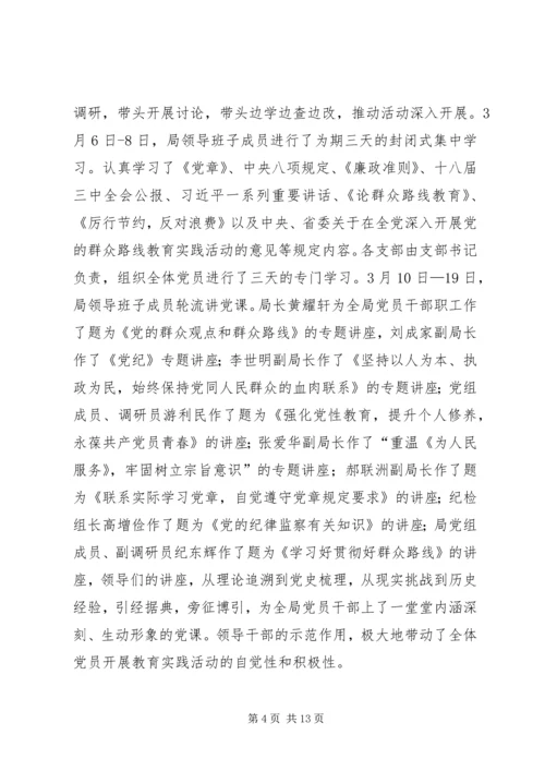 市物价局党的群众路线教育实践活动情况汇报.docx