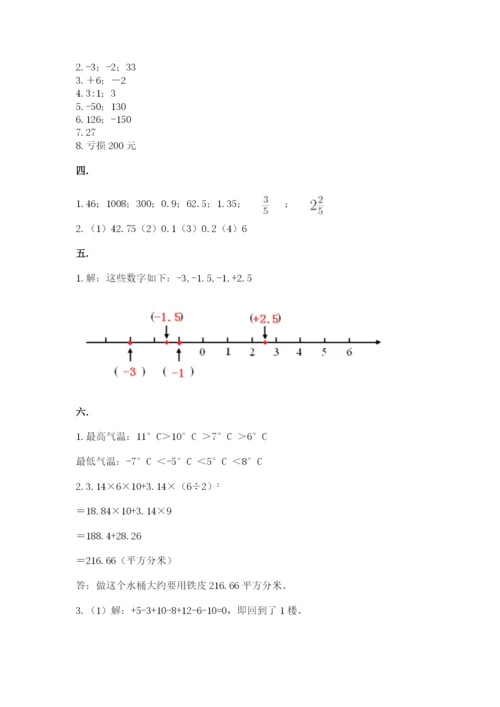 苏教版数学小升初模拟试卷含答案（培优b卷）.docx