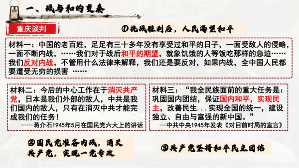 第七单元 人民解放战争 大单元教学课件（26张PPT）