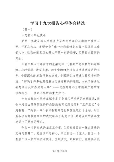 学习十九大报告心得体会精选 (2).docx