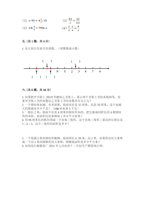 沪教版六年级数学下学期期末测试题及答案（名师系列）.docx