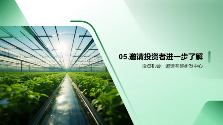 科技农业，投资新机遇