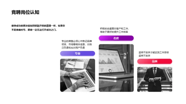 黑色商务岗位个人简历PPT案例