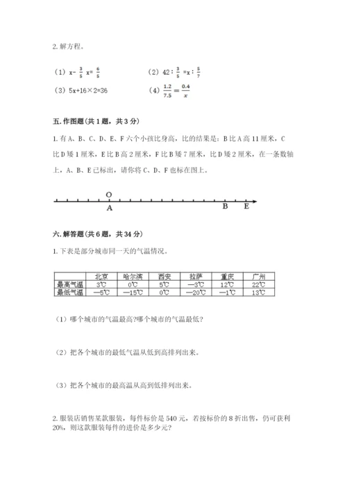 巴中地区小升初数学测试卷1套.docx