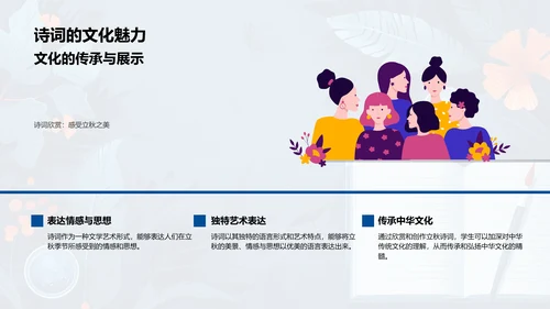 立秋诗词学习报告PPT模板