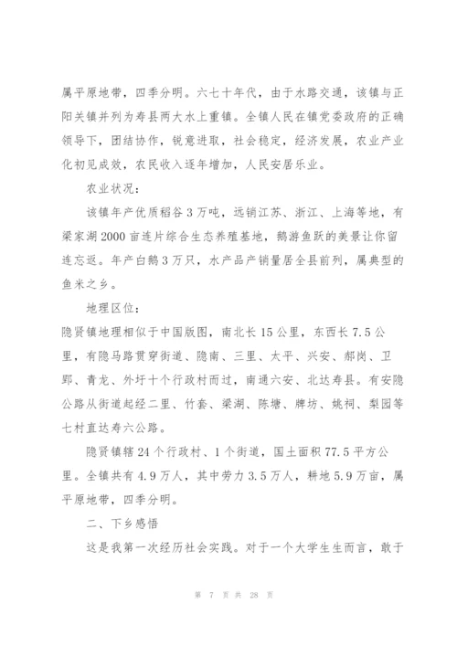 2022年三下乡社会实践报告优秀范文.docx