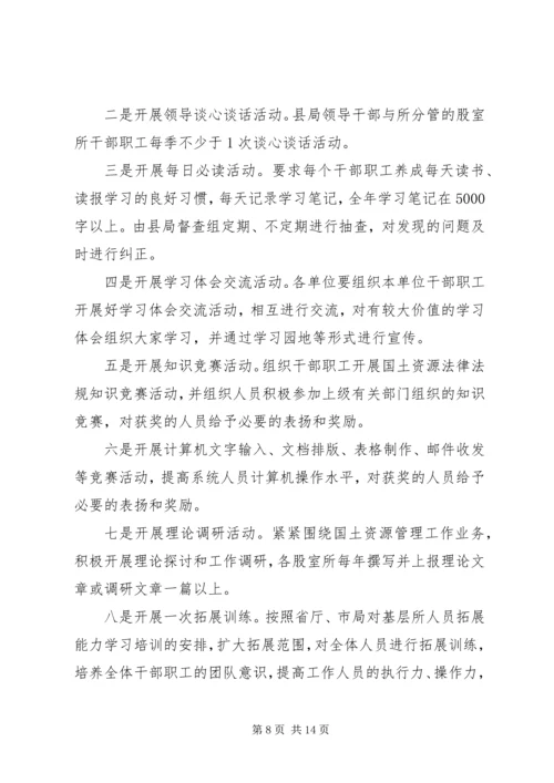 干部培训计划经典合集多篇.docx
