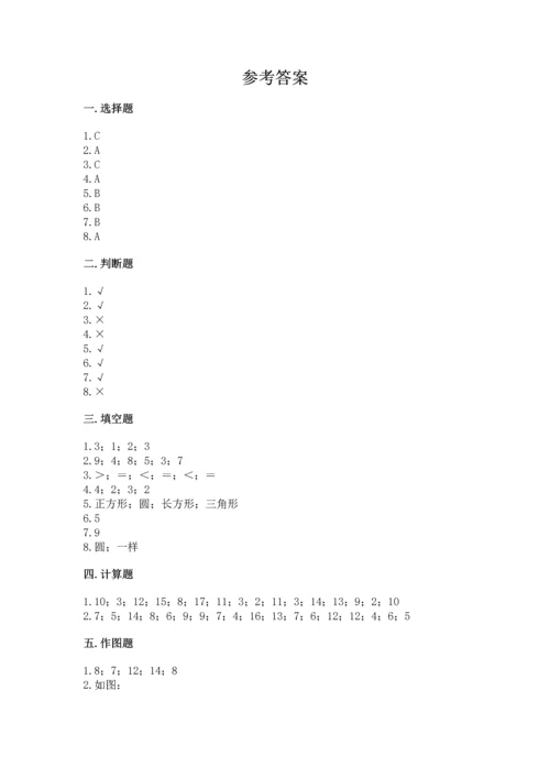 人教版一年级下册数学期中测试卷【综合卷】.docx