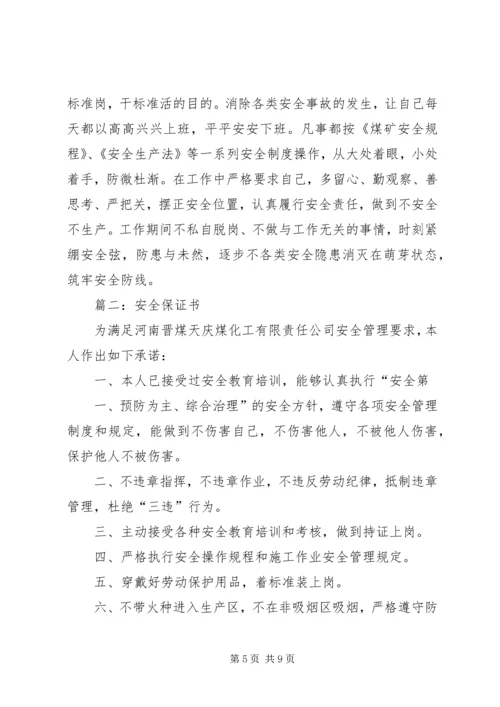 保卫安全保证书.docx