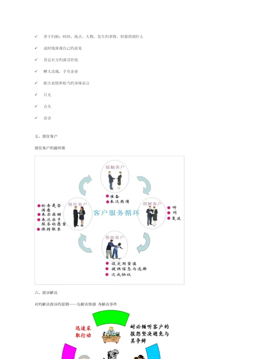 客户经理工作标准手册内容.docx