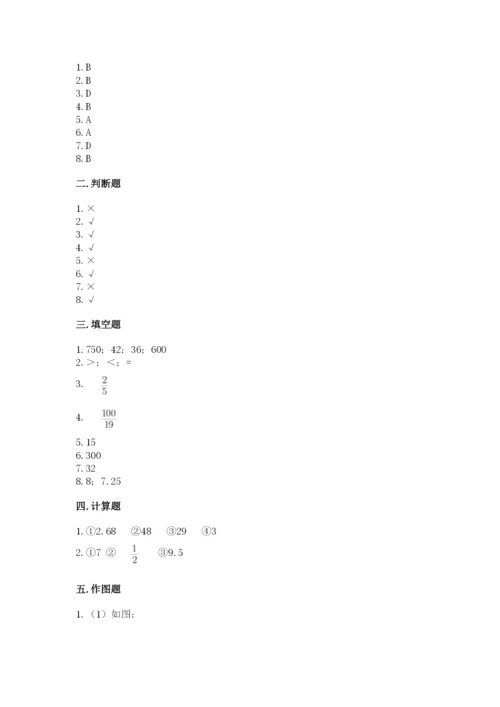 人教版六年级上册数学期中考试试卷及完整答案【网校专用】.docx