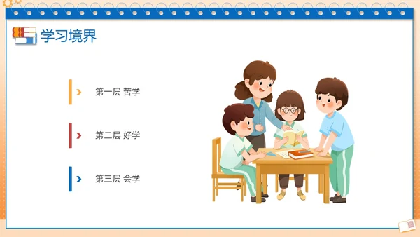 蓝色边框简约学习分享学习经验分享会PPT课件学习分享学习总结