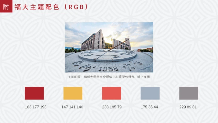 福州大学课题汇报毕业答辩PPT通用模板