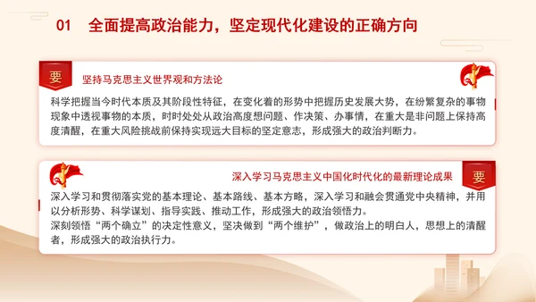 党员领导干部,培训党课从四个方面提高干部现代化建设能力PPT