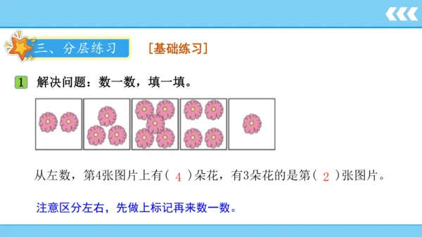 人教版数学一年级上册3 5以内数的认识和加减法第3课时 第几  课件（共20张PPT）