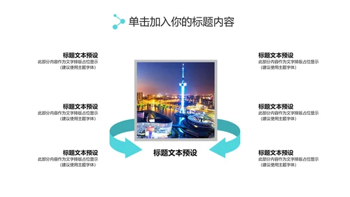 实用互联网智慧城市建设发展规划PPT模板