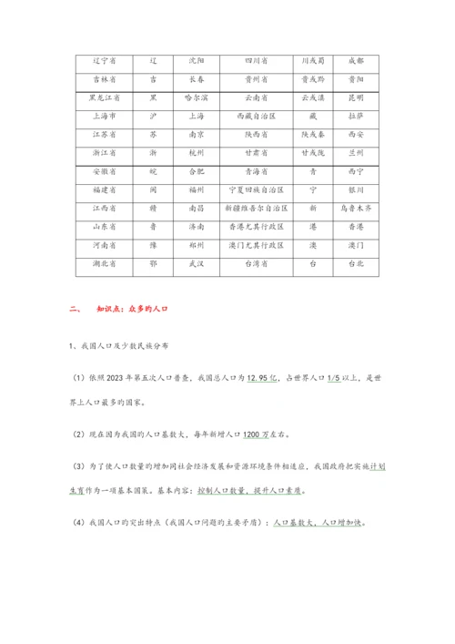 初中地理必考知识点汇总.docx