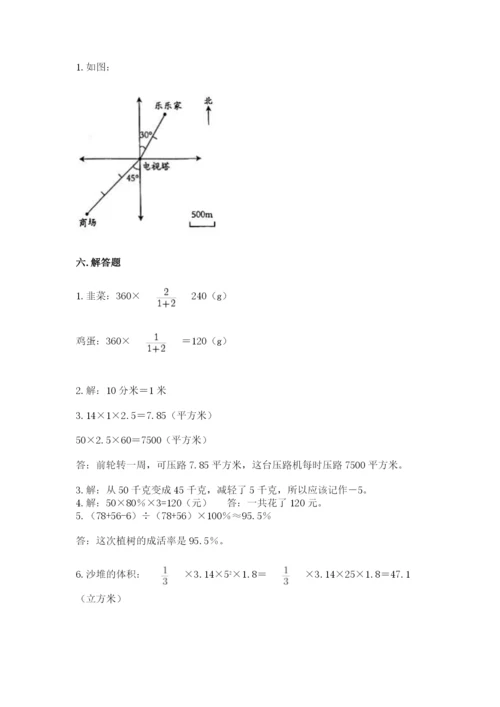 人教版六年级下册数学期末测试卷加下载答案.docx