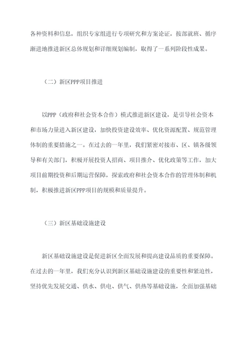 新区建设办年度述职报告