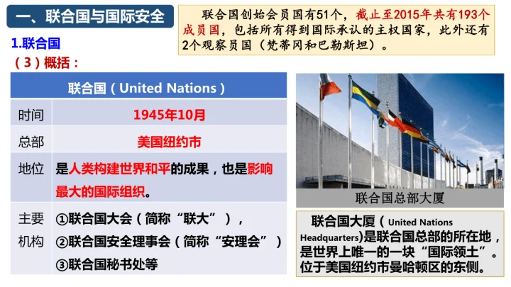第20课 联合国与世界贸易组织（课件）（统编版）
