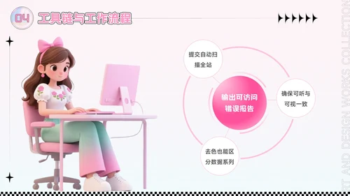 粉色潮流风艺术设计作品集PPT模板
