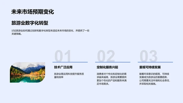 旅游业半年度报告PPT模板